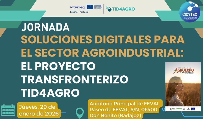 Jornada 'Soluciones digitales para el sector agroindustrial: el proyecto transfronterizo TID4AGRO' en AGROEXPO