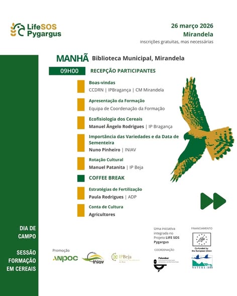 LIFE SOS Pygargus  | DIA DE CAMPO | Sessão de Formação em Cereais