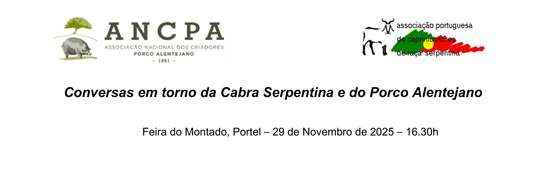 Jornadas da Cabra Serpentina e do Porco Alentejano, Feira do Montado - Portel