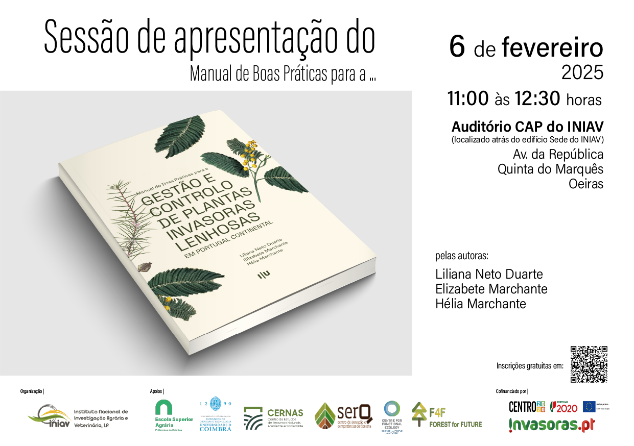 Sessão de apresentação do Manual de Boas Práticas para a Gestão e Controlo de Plantas Invasoras Lenhosas em Portugal Continental