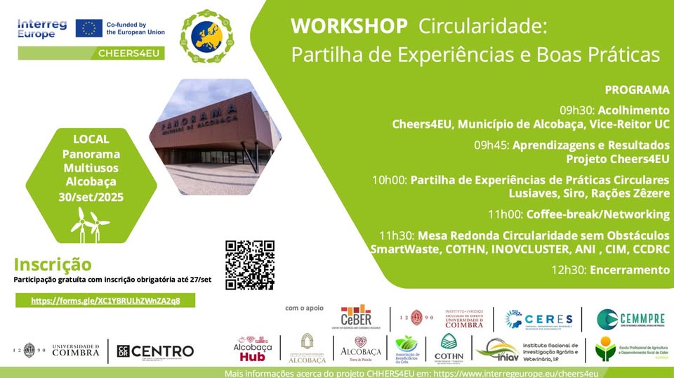 Workshop “Circularidade: Partilha de Experiências e Boas Práticas” Workshop “Circularidade: Partilha de Experiências e Boas Práticas”