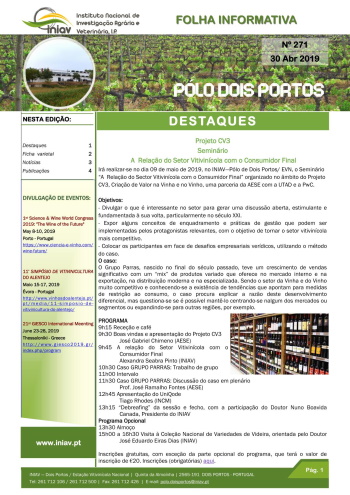 Folha Informativa nº 271 - 30 abril 2019