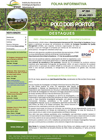 Folha Informativa nº 293 - 30 abril  2021