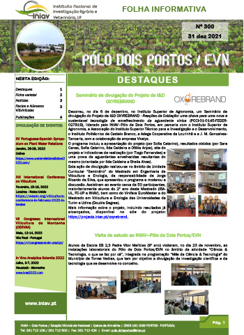 Folha Informativa nº 300 - 31 dezembro 2021