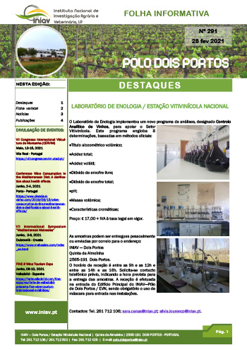 Folha Informativa nº 291 - 28 fevereiro 2021