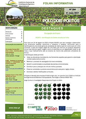 Folha Informativa nº 294 - 31 maio 2021