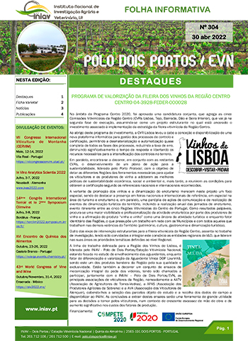 Folha Informativa nº 304 - 30 abril 2022