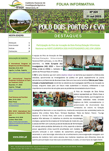 Folha Informativa de Dois Portos do mês de outubro 2023