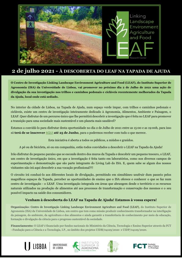 A DESCOBERTA DO LEAF NA TAPADA DE AJUDA 