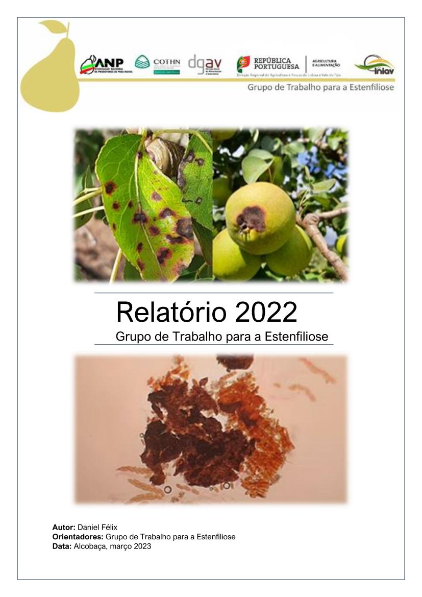 Relatório 2022 Estenfiliose