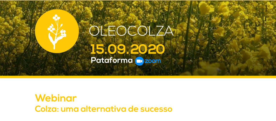 Webinar "Colza: uma alternativa de sucesso" oleocolza 15 09 2020