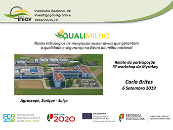 Relato da participação 3º workshop do MycoKey, Agromais, Carla Brites, 6 Setembro 2019