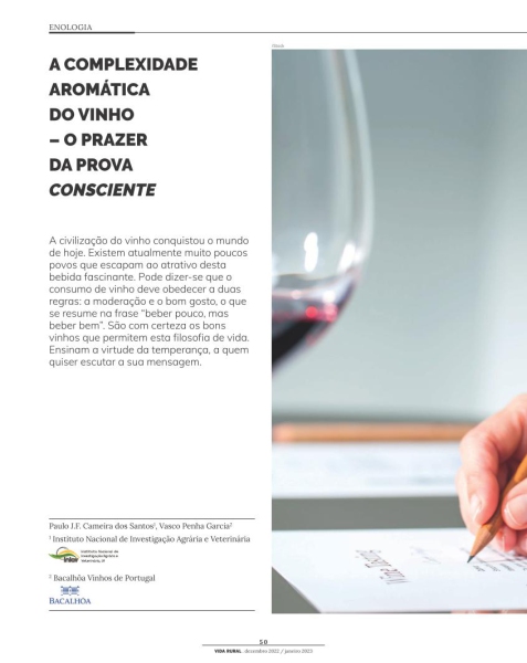 A COMPLEXIDADE AROMÁTICA DO VINHO – O PRAZER DA PROVA ... Imagem 1