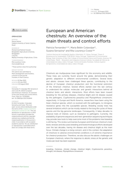 European and American chestnuts: An overview of the main ... Imagem 1