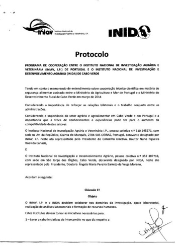 Protocolo de Cooperação no domínio da investigação e ... Imagem 1