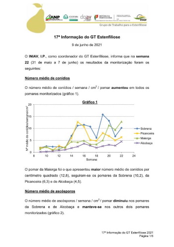 17ª Informação do GT Estenfiliose 2021 Imagem 1