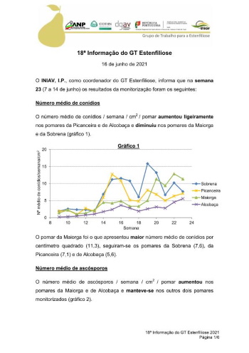 18ª Informação do GT Estenfiliose 2021 Imagem 1