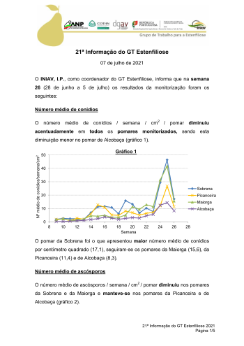 21ª Informação do GT Estenfiliose 2021 Imagem 1