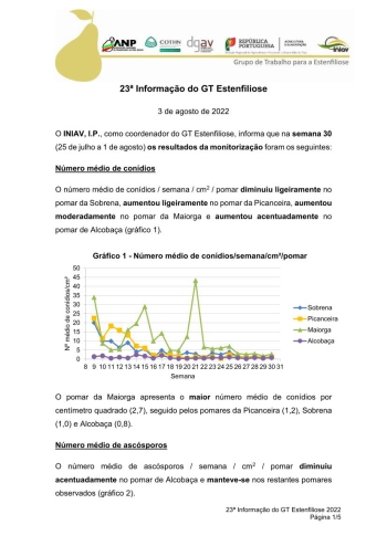 23ª Informação do GT Estenfiliose 2022 Imagem 1