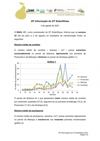 25ª Informação do GT Estenfiliose 2021 Imagem 1