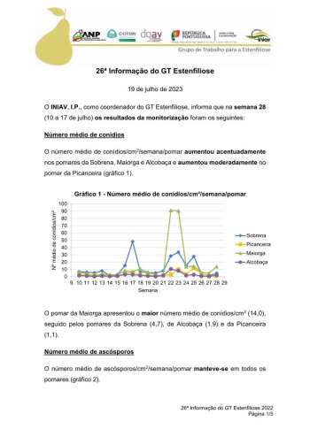 26ª Informação do GT Estenfiliose 2023 Imagem 1