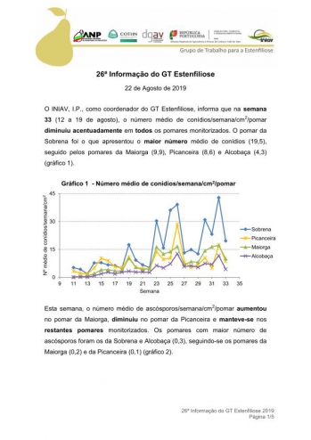 26ª Informação do GT Estenfiliose 2019 Imagem 1