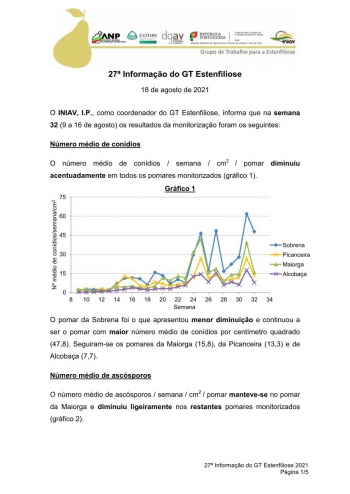 27ª Informação do GT Estenfiliose 2021 Imagem 1