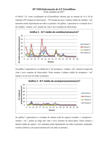 28º - SMS/Informação do GT Estenfiliose 2017 Imagem 1