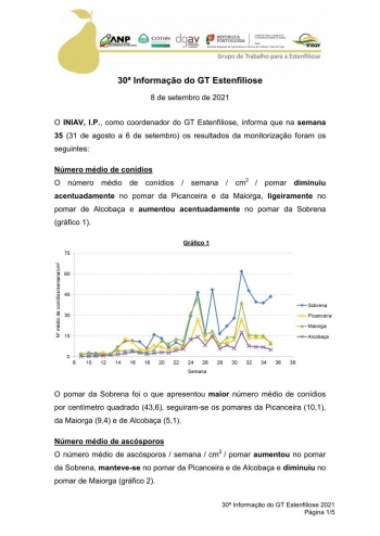 30ª Informação do GT Estenfiliose 2021 Imagem 1