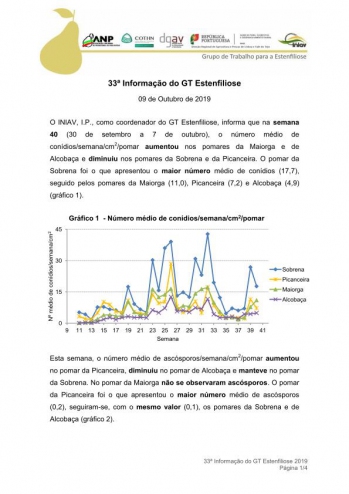 33ª Informação do GT Estenfiliose 2019 Imagem 1