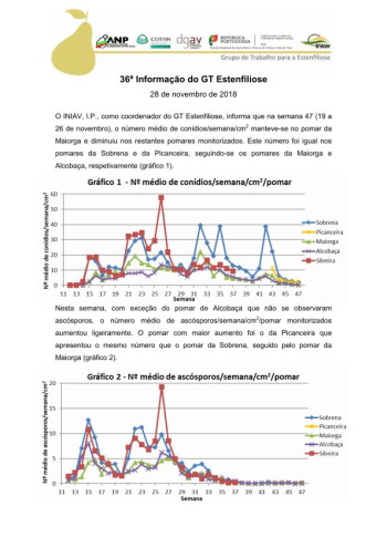 36ª Informação do GT Estenfiliose 2018 Imagem 1