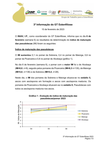 3ª Informação do GT Estenfiliose 2023 Imagem 1