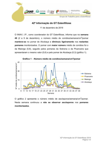 42ª Informação do GT Estenfiliose 2019 Imagem 1