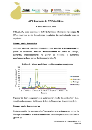 46ª Informação do GT Estenfiliose 2023 Imagem 1