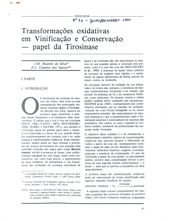 Transformações oxidativas em vinificação e conservação - ... Imagem 1