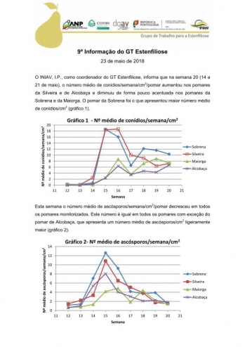 9ª Informação do GT Estenfiliose 2018 Imagem 1