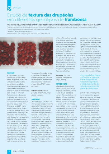Estudo da textura das drupéolas em diferentes genótipos de ... Imagem 1