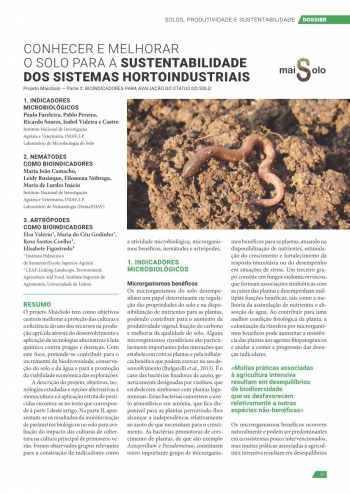 CONHECER E MELHORAR O SOLO PARA A SUSTENTABILIDADE DOS ... Imagem 1