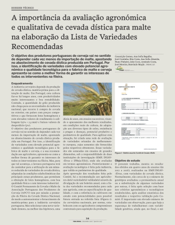 A importância da avaliação agronómica e qualitativa de ... Imagem 1