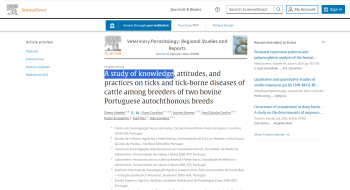 A study of knowledge, attitudes, and practices on ticks and ... Imagem 1