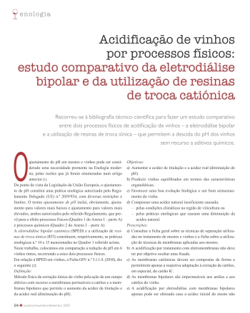 Acidificação de vinhos por processos físicos: estudo ... Imagem 1