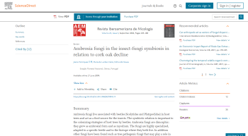 Ambrosia fungi in the insect-fungi symbiosis in relation to ... Imagem 1