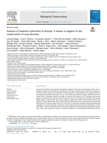 Analysis of landrace cultivation in Europe: A means to ... Imagem 1