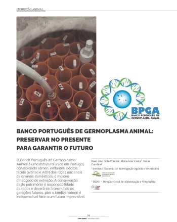 BANCO PORTUGUÊS DE GERMOPLASMA ANIMAL: PRESERVAR NO ... Imagem 1