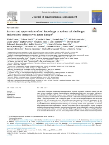 Barriers and opportunities of soil knowledge to address ... Imagem 1