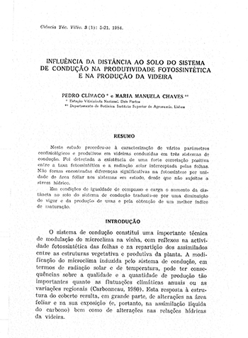 Influência da distância ao solo do sistema de condução na ... Imagem 1