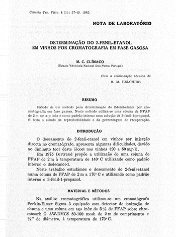 Determinação do 2-fenil-etanol em vinhos por cromatografia ... Imagem 1