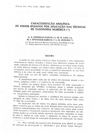 Caracterização analítica de vinhos rosados por aplicação ... Imagem 1