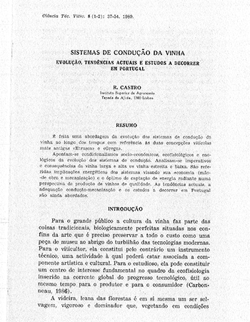 Sistemas de condução da vinha. Evolução, tendências actuais ... Imagem 1