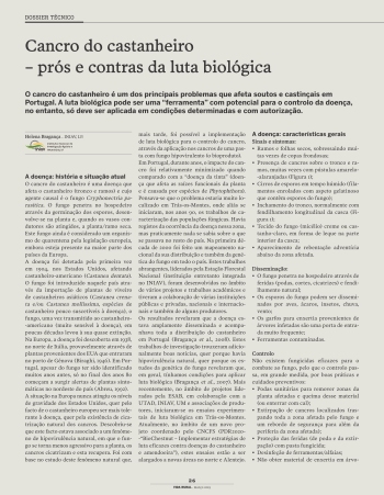 Cancro do castanheiro – prós e contras da luta biológica Imagem 1